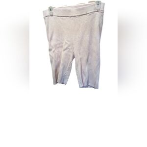 Brunette The Label Light Pink Ribbed  Biker Shorts Xl/2xl